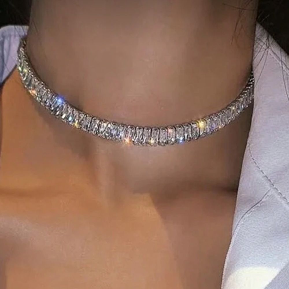 Crystal necklace Q671